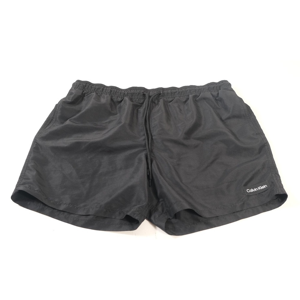 Calvin Klein Swim Shorts Mens XXL Black Swimwear Trunks Board Shorts Mesh Lined